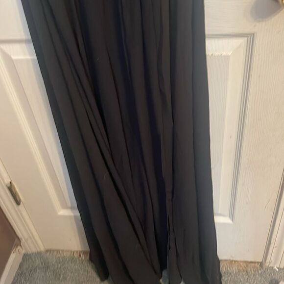 Love X Design Black Athena Deep Vneck Maxi Dress Size Large - Picture 3 of 8